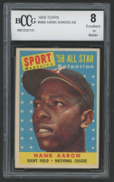 Hank Aaron 1958 Topps #488 AS (BCCG 8) at PristineAuction.com