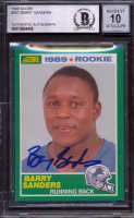 Barry Sanders Signed 1989 Score #257 RC (BGS | Autograph Graded 10) at PristineAuction.com