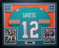 Bob Griese Signed Custom Framed Jersey Display (JSA) at PristineAuction.com