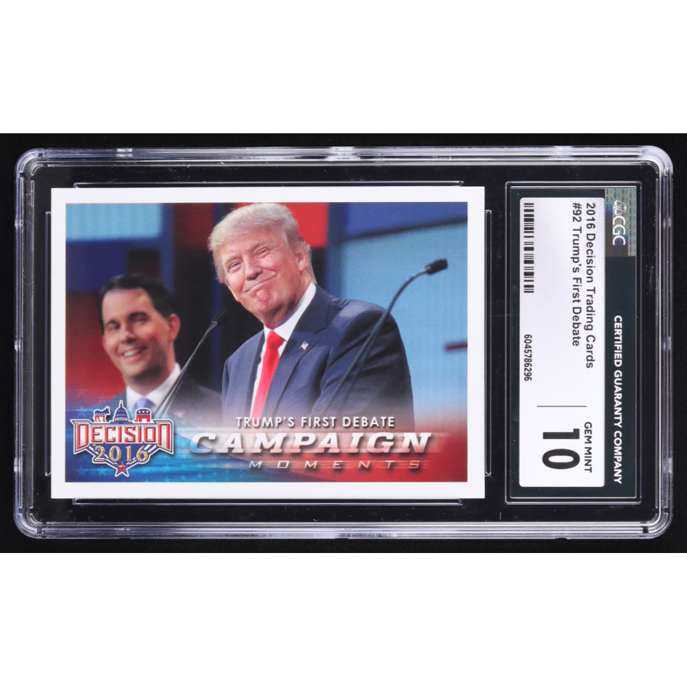 Donald Trump 2016 Decision #92 (CGC 10) at PristineAuction.com