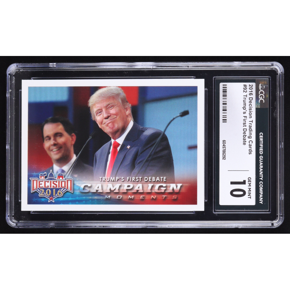 Donald Trump 2016 Decision #92 (CGC 10) at PristineAuction.com