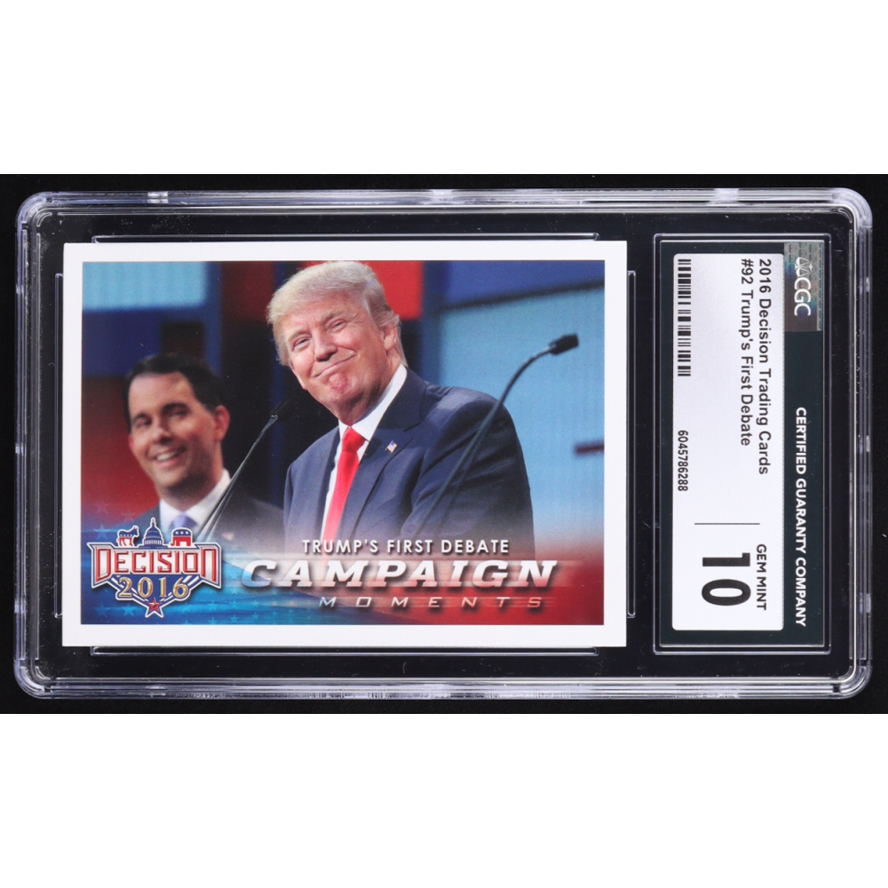 Donald Trump 2016 Decision #92 (CGC 10) at PristineAuction.com
