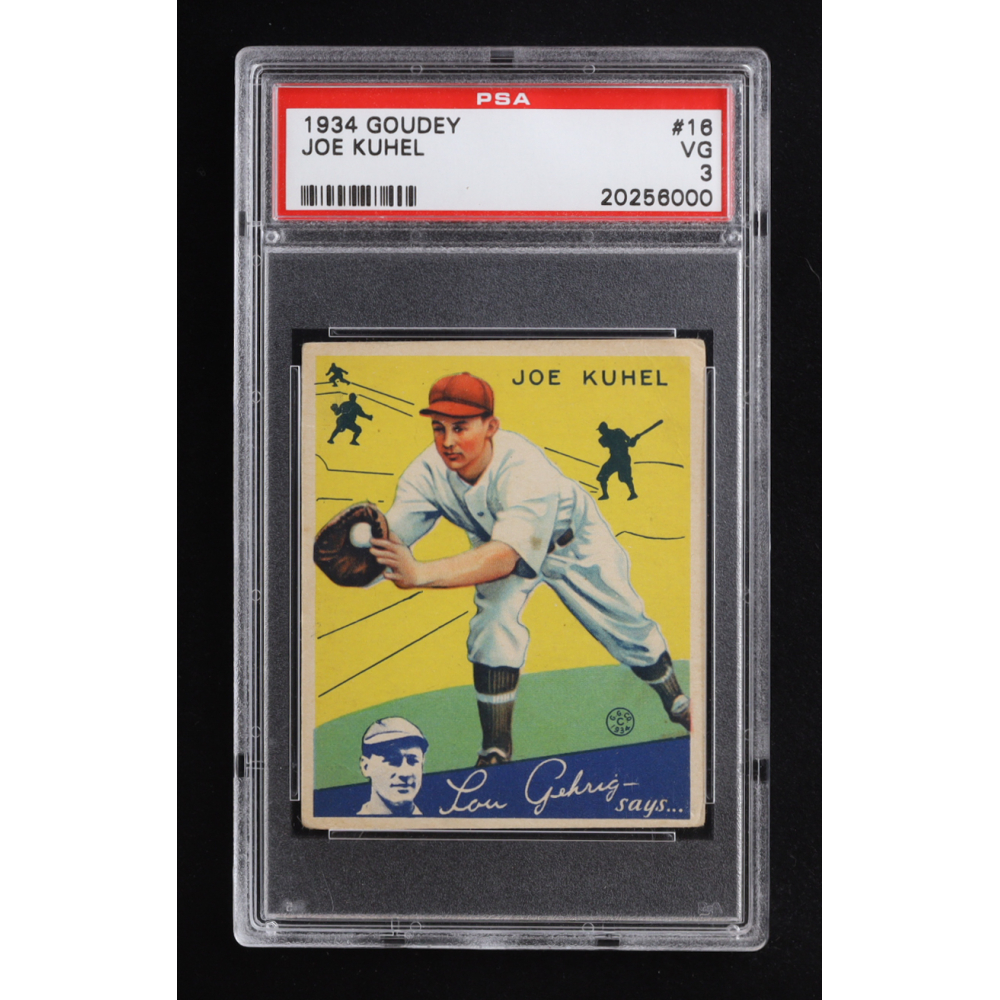 Joe Kuhel 1934 Goudey #16 (PSA 3) at PristineAuction.com