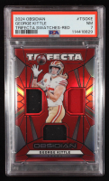 George Kittle 2024 Panini Obsidian Trifecta Swatches Red #39 #19/75 (PSA 7) at PristineAuction.com