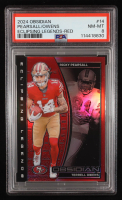 Ricky Pearsall / Terrell Owens 2024 Panini Obsidian Eclipsing Legends Red #14 RC #75/75 (PSA 8) at PristineAuction.com