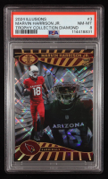 Marvin Harrison Jr. 2024 Panini Illusions Trophy Collection Diamond #3 RC #26/50 (PSA 8) at PristineAuction.com