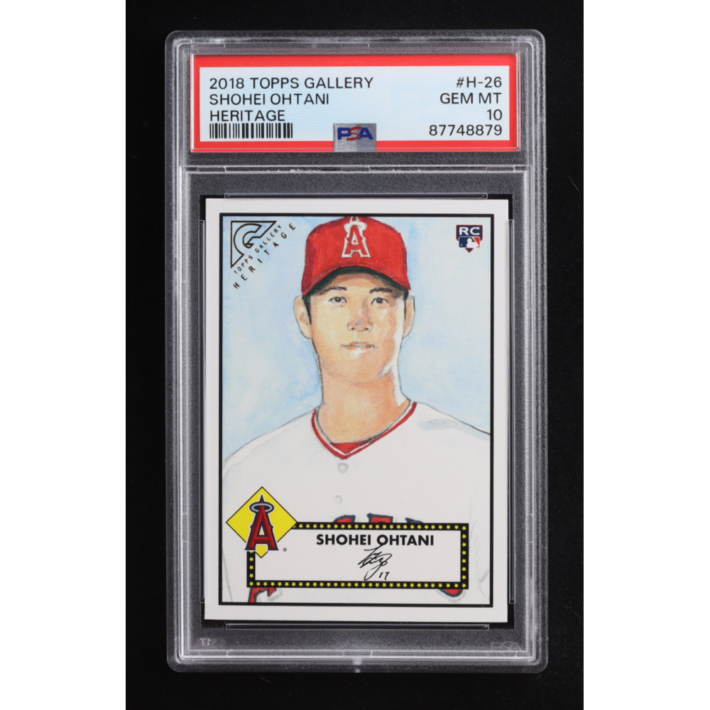Shohei Ohtani 2018 Topps Gallery Heritage #H26 RC (PSA 10) at PristineAuction.com