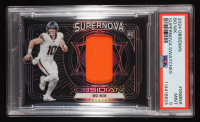 Bo Nix 2024 Panini Obsidian Supernova Swatches #4 RC (PSA 9) at PristineAuction.com