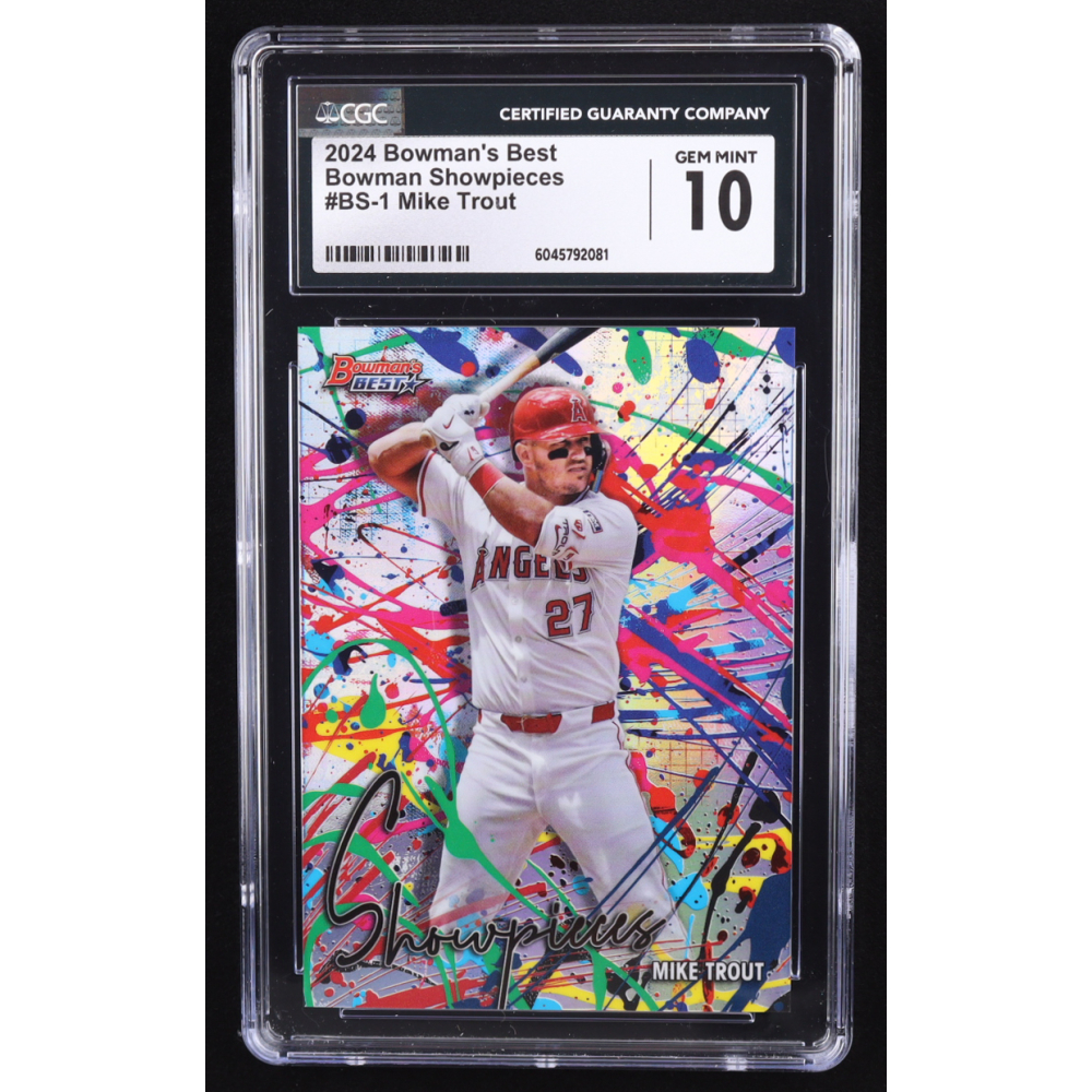 Mike Trout 2024 Bowman's Best Bowman Showpieces #BS1 (CGC 10) at PristineAuction.com