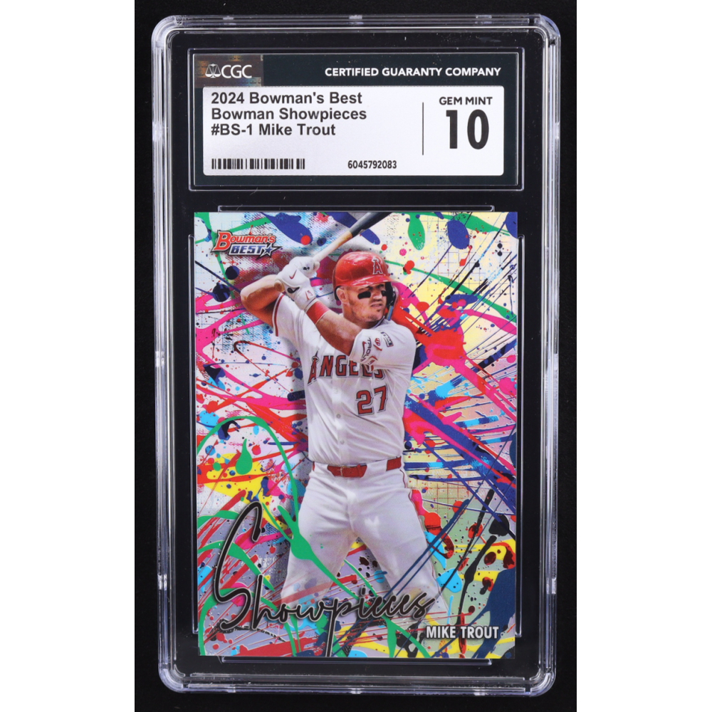 Mike Trout 2024 Bowman's Best Bowman Showpieces #BS1 (CGC 10) at PristineAuction.com
