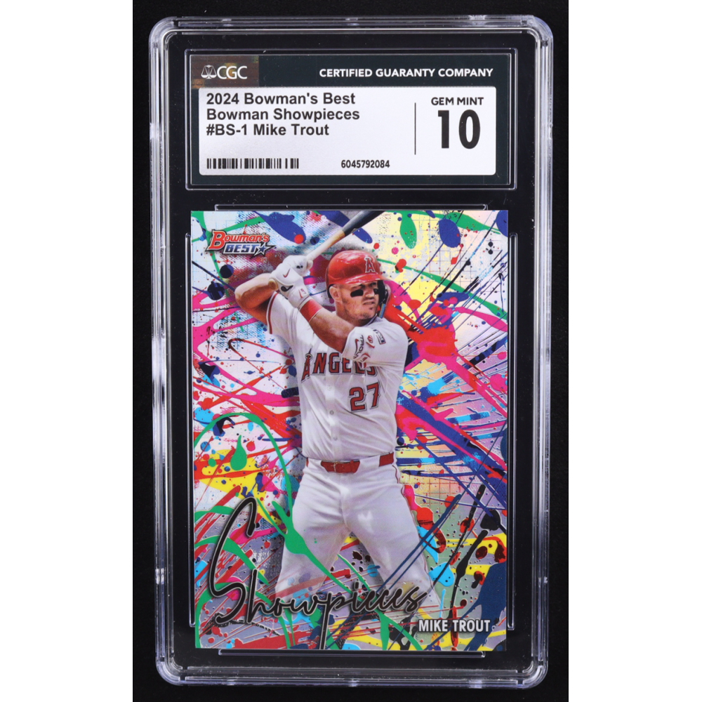 Mike Trout 2024 Bowman's Best Bowman Showpieces #BS1 (CGC 10) at PristineAuction.com