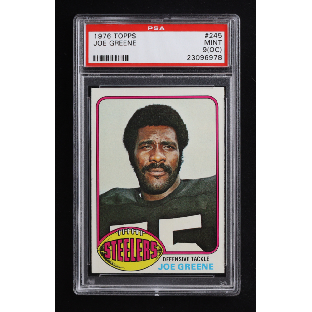 Joe Greene 1976 Topps #245 (PSA 9) (OC) at PristineAuction.com