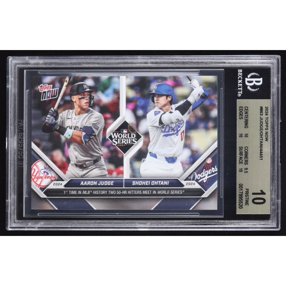 Aaron Judge / Shohei Ohtani 2024 Topps Now #863 (BGS 10) at PristineAuction.com