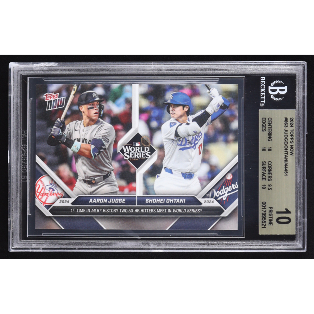 Aaron Judge / Shohei Ohtani 2024 Topps Now #863 (BGS 10) at PristineAuction.com