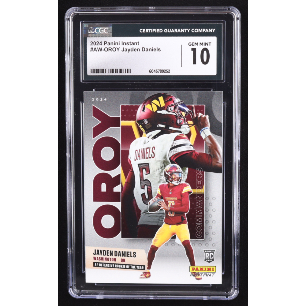 Jayden Daniels 2024 Panini Instant Award Winners #AWOROY RC (CGC 10) at PristineAuction.com