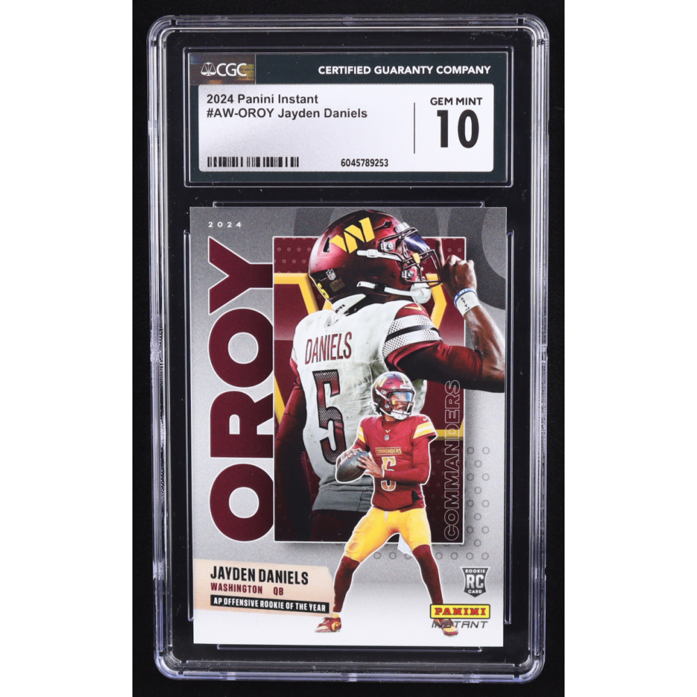 Jayden Daniels 2024 Panini Instant Award Winners #AWOROY RC (CGC 10) at PristineAuction.com