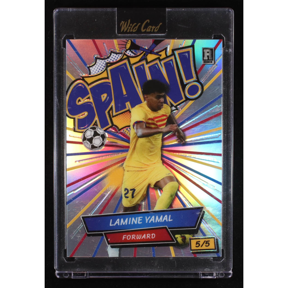 Lamine Yamal 2024 Wild Card Alumination Comix Spain! Silver #ACSGLY2 RC #5/5 at PristineAuction.com