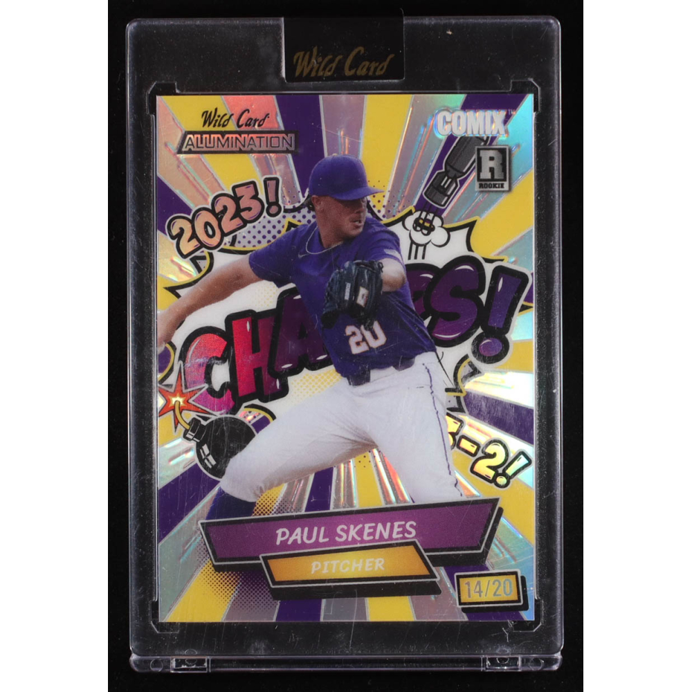 Paul Skenes 2024 Wild Card Alumination Comix Champs! Silver #ACWCPS6 RC #14/20 at PristineAuction.com