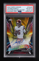 Jayden Daniels 2024 Topps Chrome Future Stars Autographs Yellow Refractors #FSAJD #48/75 RC (PSA 8 | Auto 10) at PristineAuction.com
