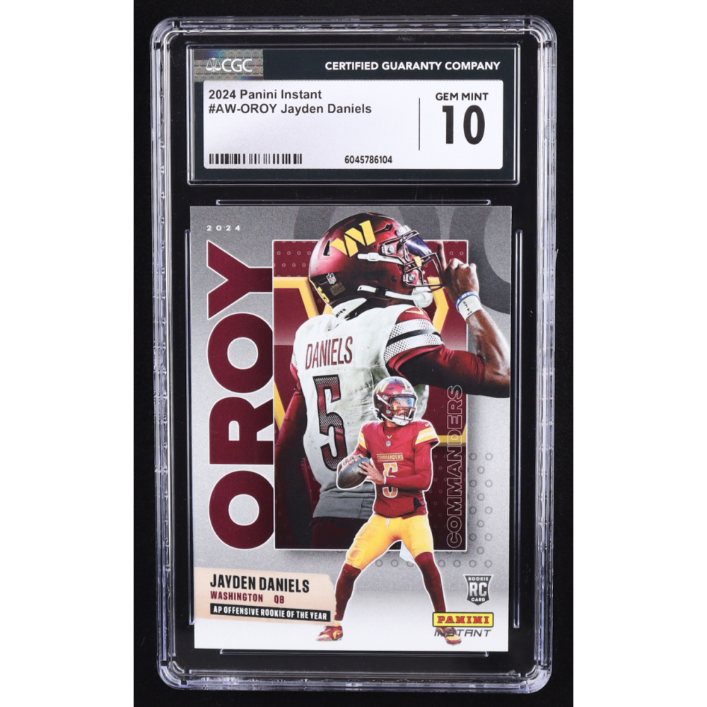 Jayden Daniels 2024 Panini Instant Award Winners #AWOROY RC (CGC 10) at PristineAuction.com