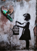 "Gift of Freedom" 2025 18x24 Original Giclee Print on Paper By Elena Vaisman (Vaisman) at PristineAuction.com