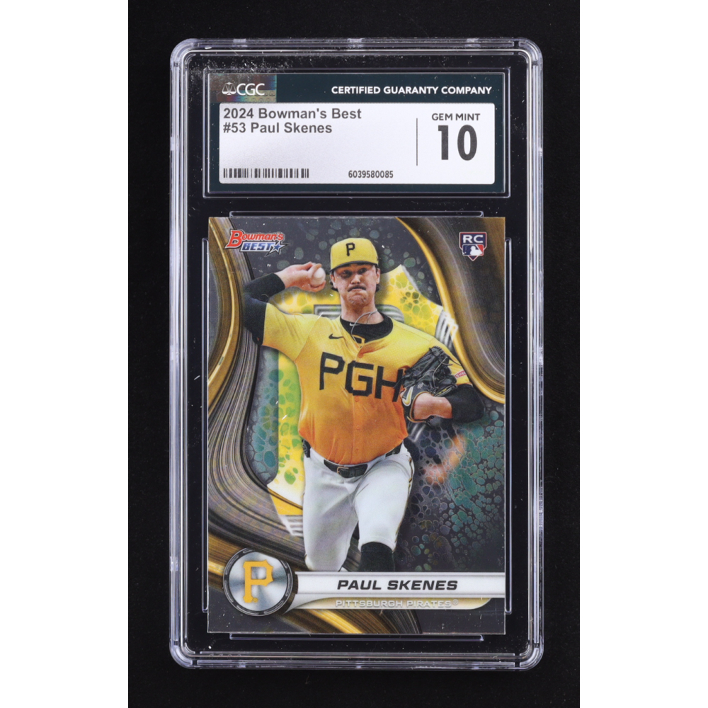 Paul Skenes 2024 Bowman's Best #53 RC (CGC 10) at PristineAuction.com