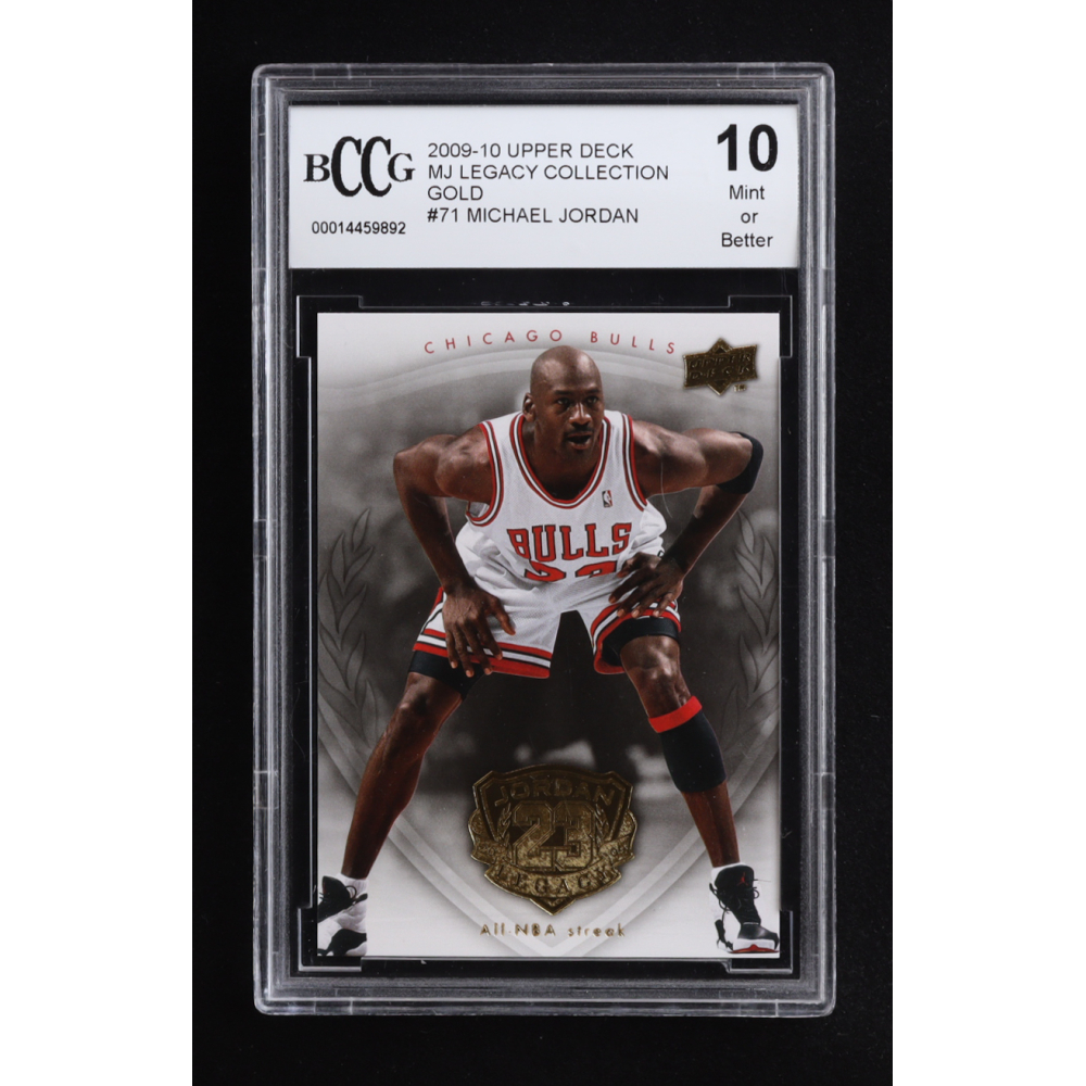 Michael Jordan 2009-10 Upper Deck Michael Jordan Legacy Collection Gold #71 (BCCG 10) at PristineAuction.com