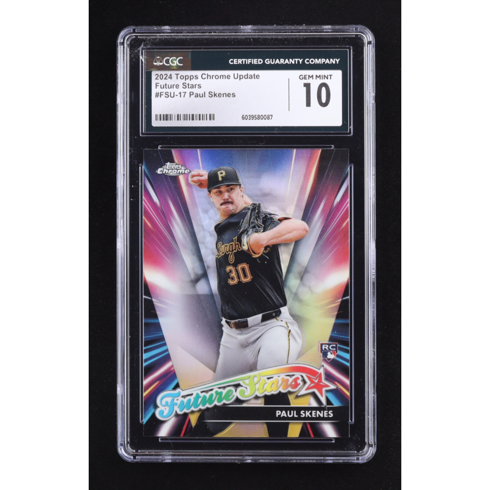 Paul Skenes 2024 Topps Chrome Update Future Stars #FSU17 RC (CGC 10) at PristineAuction.com