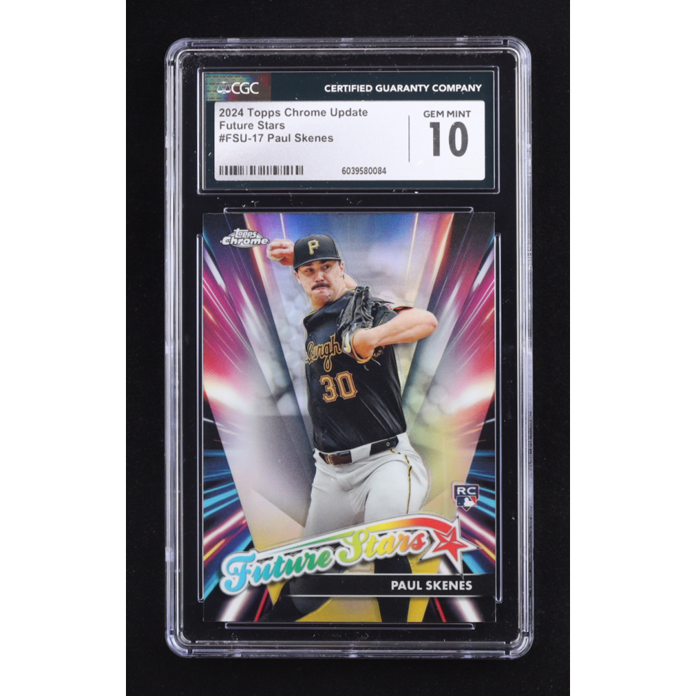 Paul Skenes 2024 Topps Chrome Update Future Stars #FSU17 RC (CGC 10) at PristineAuction.com