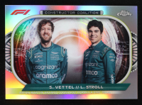 Sebastian Vettel / Lance Stroll 2022 Topps Chrome Formula 1 Constructors Coalition #CCAM at PristineAuction.com