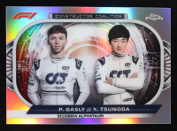 Pierre Gasly / Yuki Tsunoda 2022 Topps Chrome Formula 1 Constructors Coalition #CCAT at PristineAuction.com