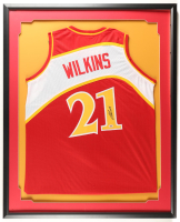 Dominique Wilkins Signed Custom Framed Jersey Display (PSA) at PristineAuction.com