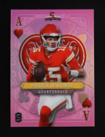Patrick Mahomes II 2024 Wild Card 5 Card Draw Stacked Deck Ace of Hearts Prismatic Pink #SDPHPMN #1/1 at PristineAuction.com