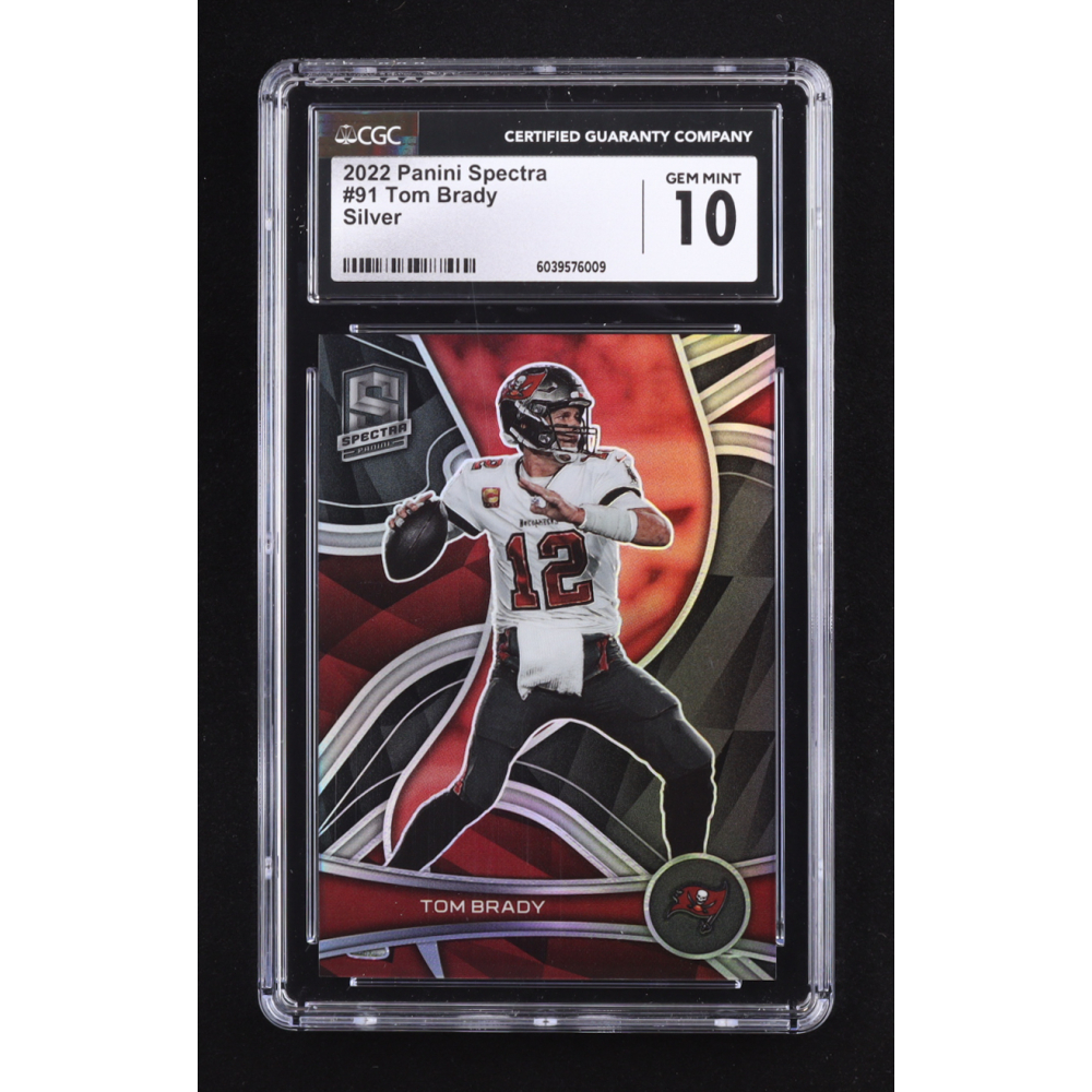 Tom Brady 2022 Panini Spectra Silver #91 (CGC 10) at PristineAuction.com