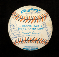 1992 All-Star Game Logo Baseball Signed by (23) with Bob Gibson, Orlando Cepeda, Darrell Porter, Ken Griffey Sr. (Beckett) at PristineAuction.com