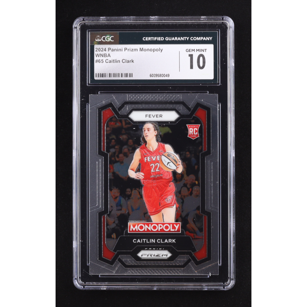 Caitlin Clark 2024 Panini Prizm Monopoly WNBA #65 RC (CGC 10) at PristineAuction.com