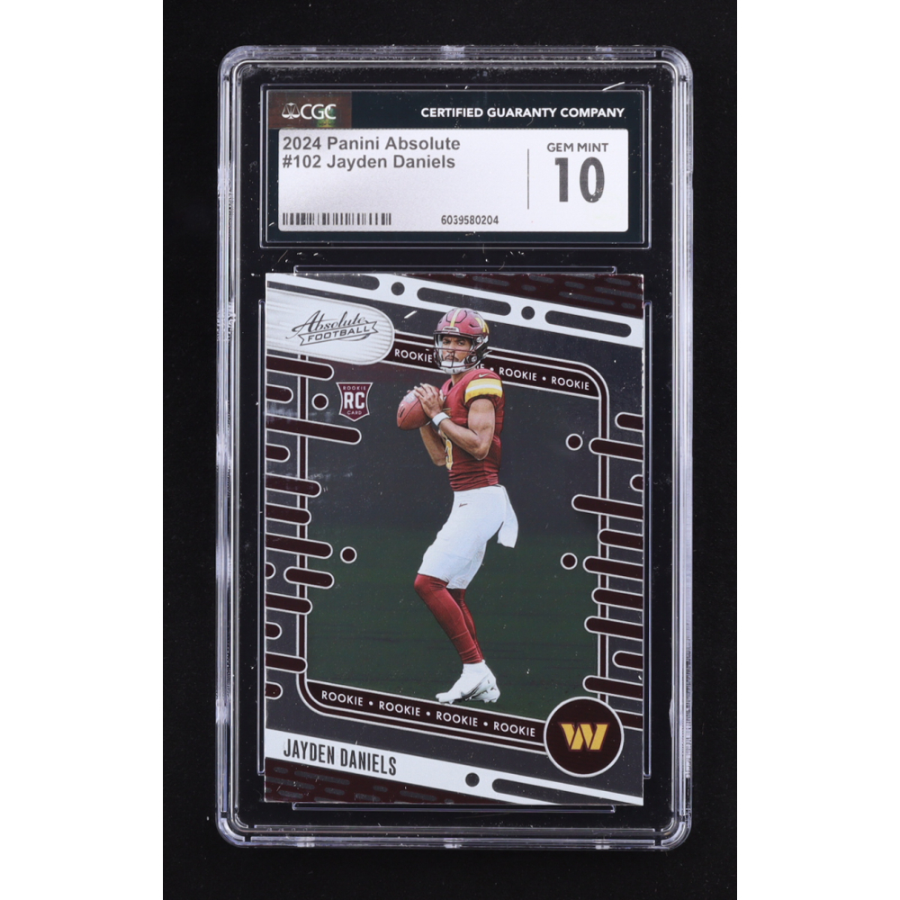 Jayden Daniels 2024 Absolute #102 RC (CGC 10) at PristineAuction.com