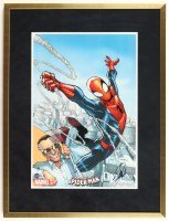 Stan Lee Signed "Spider Man" Custom Framed Photo Display (Beckett) at PristineAuction.com