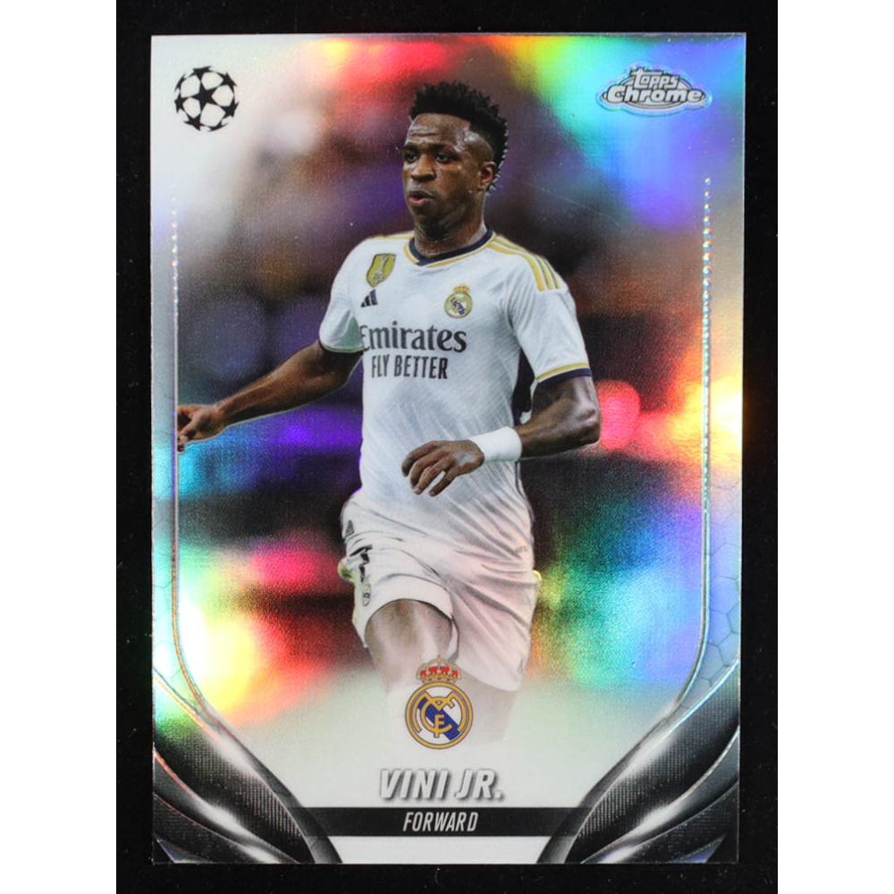 Vini Jr. 2023-24 Topps Chrome UEFA Club Competitions Refractors #92 at PristineAuction.com
