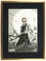 Stan Lee Signed Custom Framed Photo Display (Beckett) at PristineAuction.com