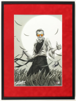 Stan Lee Signed Custom Framed Photo Display (Beckett) at PristineAuction.com