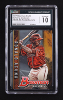 Ronald Acuna Jr. 2017 Bowman Chrome Draft Defining Moments #BDMRA RC (CGC 10) at PristineAuction.com