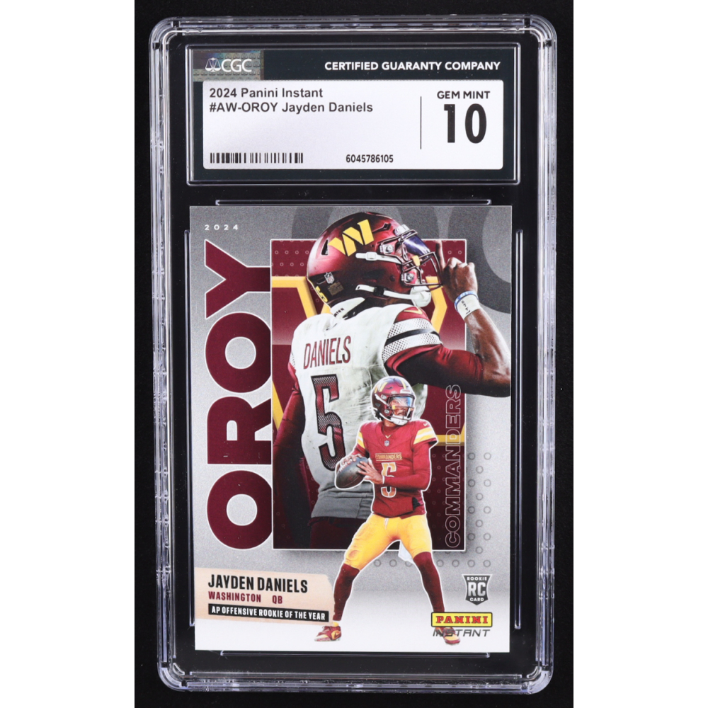 Jayden Daniels 2024 Panini Instant Award Winners #AWOROY RC (CGC 10) at PristineAuction.com