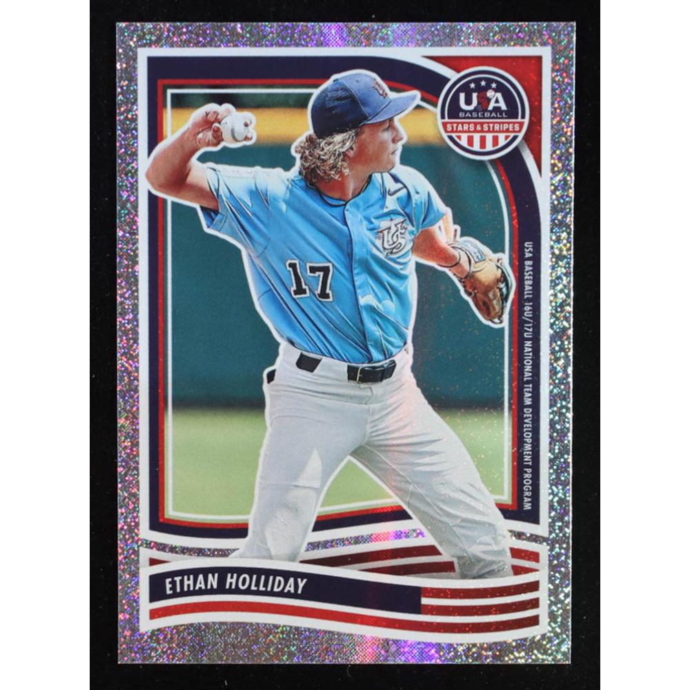 Ethan Holliday 2024 USA Baseball Stars and Stripes Opening Day #110 RC at PristineAuction.com