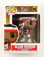 Allen Iverson Signed 76ers #102 Funko Pop! Vinyl Figure (JSA) at PristineAuction.com