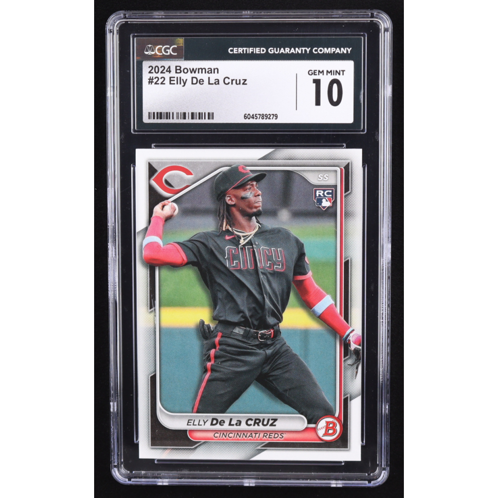 Elly De La Cruz 2024 Bowman #22 RC (CGC 10) at PristineAuction.com