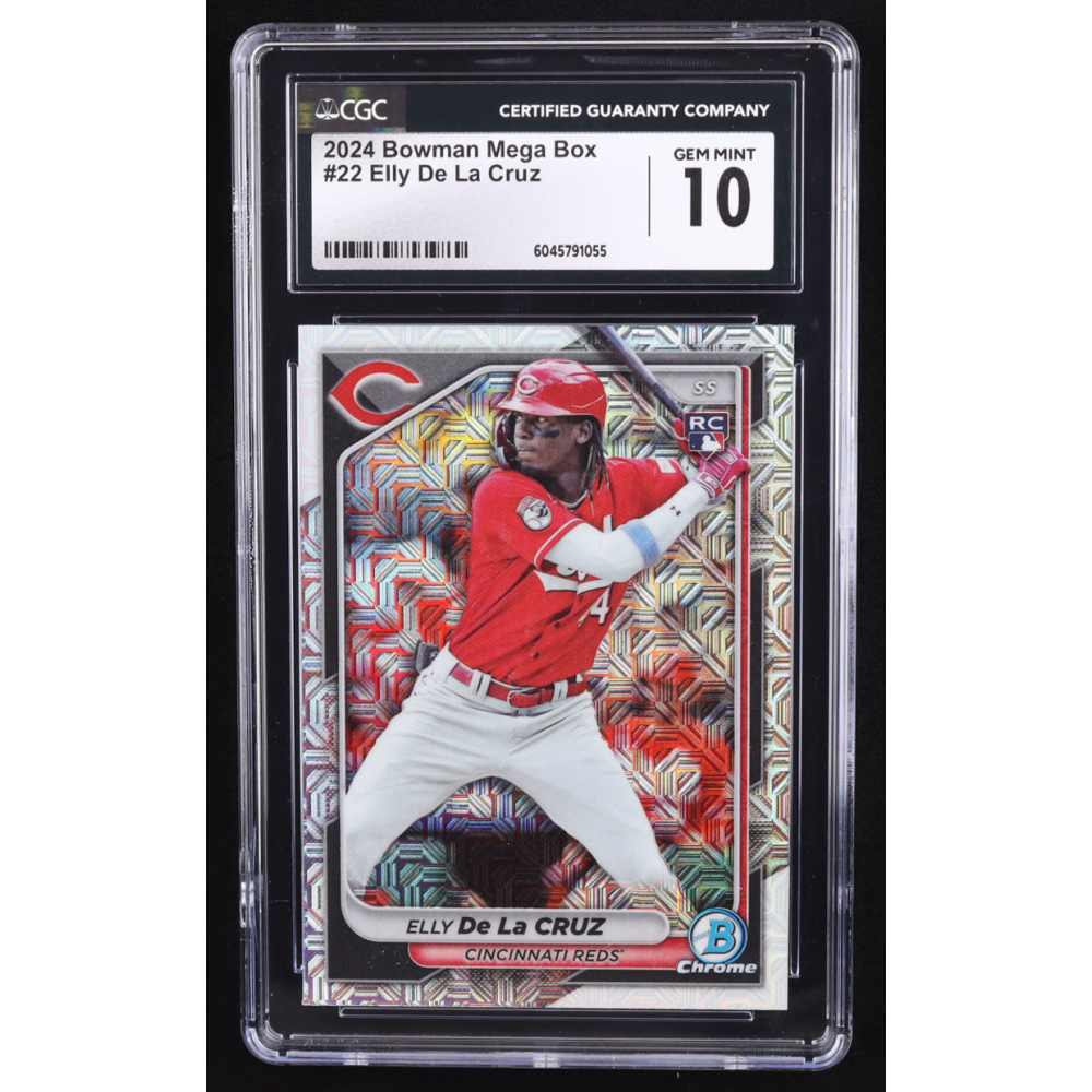 Elly De La Cruz 2024 Bowman Chrome Mega Box #42 RC (CGC 10) at PristineAuction.com