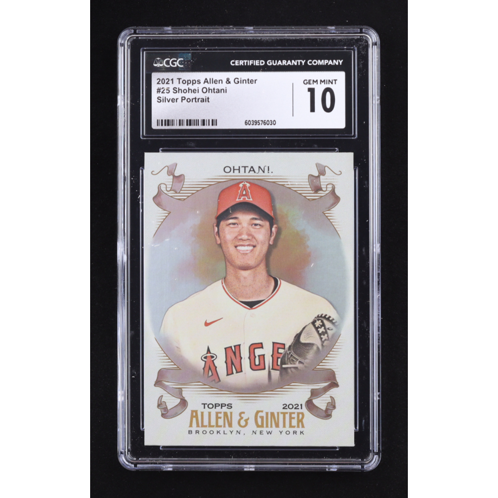 Shohei Ohtani 2021 Topps Allen and Ginter Silver Portrait #25 (CGC 10) at PristineAuction.com