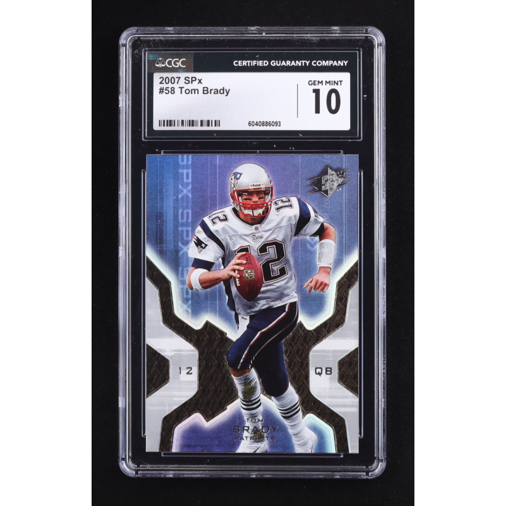 Tom Brady 2007 SPx #58 (CGC 10) at PristineAuction.com