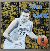 "Luka Magik" 2025 32x32 Original Acrylic Painting on Canvas By Elena Vaisman (Vaisman) at PristineAuction.com